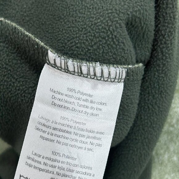 Kavu Fleece Pullover Top Women’s Size Large Green Mock Neck - Picture 8 of 8